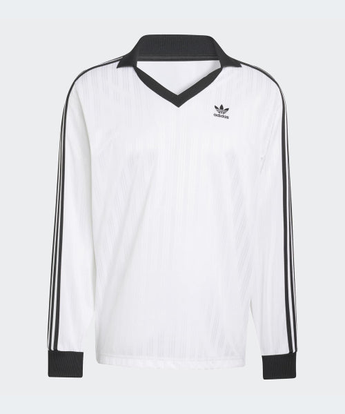 ADIDAS ADIDAS Pique Football Long Sleeve Tee - White