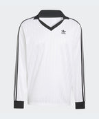 ADIDAS ADIDAS Pique Football Long Sleeve Tee - White