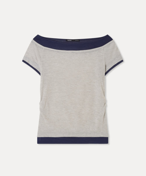 MIXXO MIXXO T-Shirt Boat Neck Layered