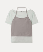 MIXXO MIXXO T-Shirt Tie Halter Layered