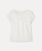 MIXXO MIXXO Round Neck Shirring Blouse