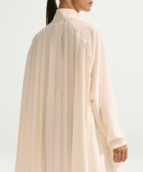 NIKE NIKE Sportswear Oversized Long Sleeve Pleated Mini Dress - Size