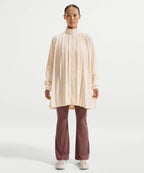 NIKE NIKE Sportswear Oversized Long Sleeve Pleated Mini Dress - Size