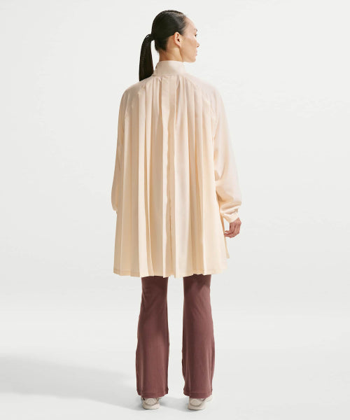 NIKE NIKE Sportswear Oversized Long Sleeve Pleated Mini Dress - Size