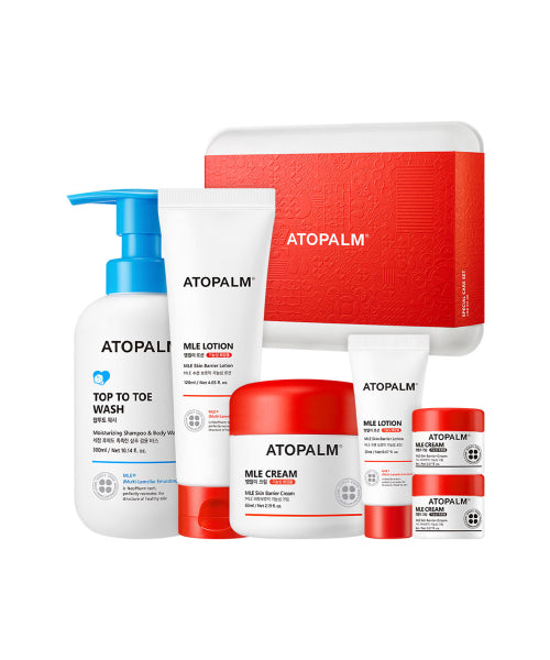 ATOPALM Special care set (MLE cream 65ML+Top-to-toe wash 300ML+MLE lotion 120ML+(Giveaway: MLE lotion 20ML+MLE cream 8MLX2))