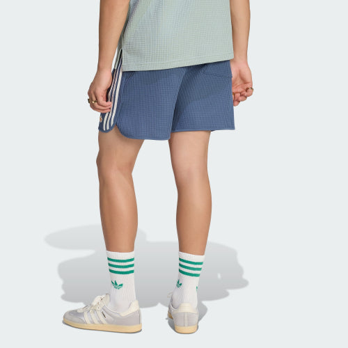 ADIDAS ADIDAS Waffle Knit Sprinter Shorts - Blue