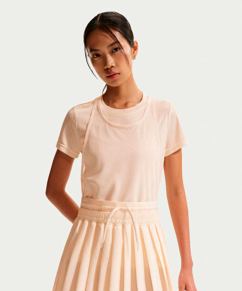 NIKE NIKE Skirt Mid-Rise Pleated - Chalk