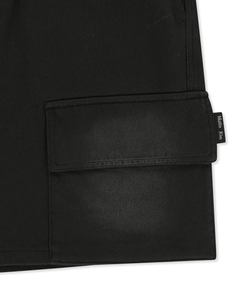 MATIN KIM MATIN KIM Vintage Washed Terry Cargo Shorts