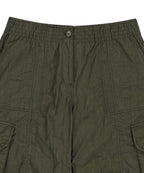 MATIN KIM MATIN KIM Crinkle Capri Pants Khaki