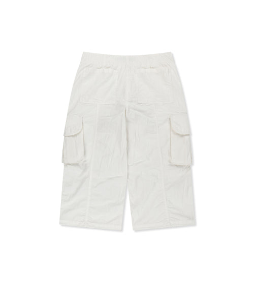 MATIN KIM MATIN KIM Crinkle Capri Pants in White