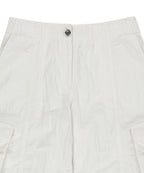 MATIN KIM MATIN KIM Crinkle Capri Pants in White