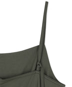 MATIN KIM MATIN KIM Sleeveless Wrap Dress Khaki