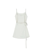 MATIN KIM MATIN KIM Sleeveless Wrap Dress Cream