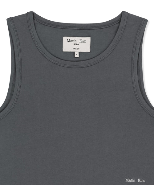 MATIN KIM MATIN KIM HEM TIE DETAIL SLEEVELESS TOP