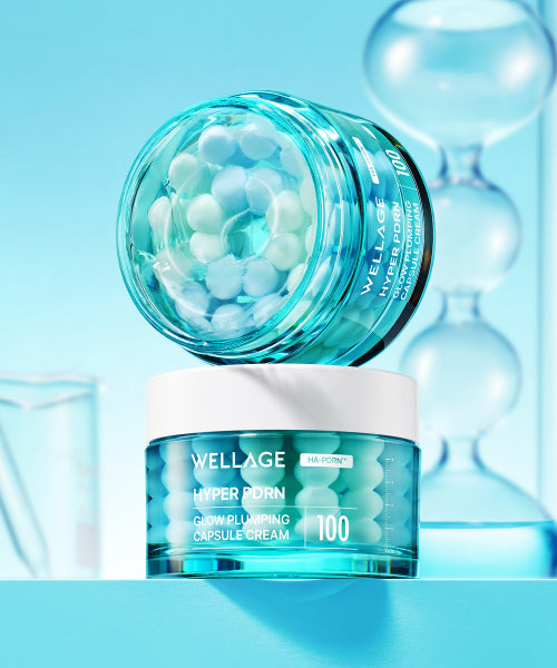 WELLAGE WELLAGE Hyper PDRN Capsule Cream + Hyaluronic Blue 100 Ampoule 50ml SPF 50