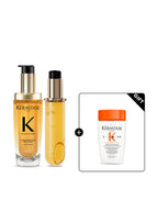 KERASTASE Elixir Ultim Original Hair Oil 75ml + Refill 75ml Set (+Bang Nutritive 80ml)