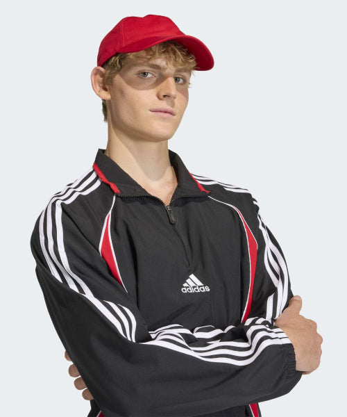 ADIDAS ADIDAS Team Geist Half Zipper Sweatshirt - Black:Red