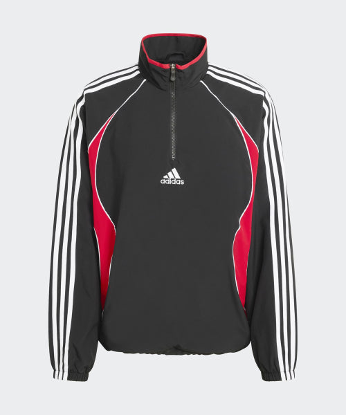 ADIDAS ADIDAS Team Geist Half Zipper Sweatshirt - Black:Red