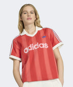 ADIDAS ADIDAS Twill Football Jersey - Semi-Lucid Red