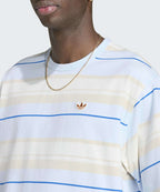 ADIDAS ADIDAS Striped Crewneck Tee - Crystal Sky