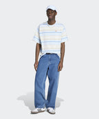 ADIDAS ADIDAS Striped Crewneck Tee - Crystal Sky