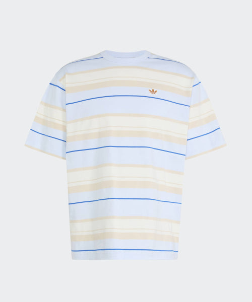 ADIDAS ADIDAS Striped Crewneck Tee - Crystal Sky