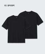 릴렉스 핏 크루 넥 티셔츠 2 2팩