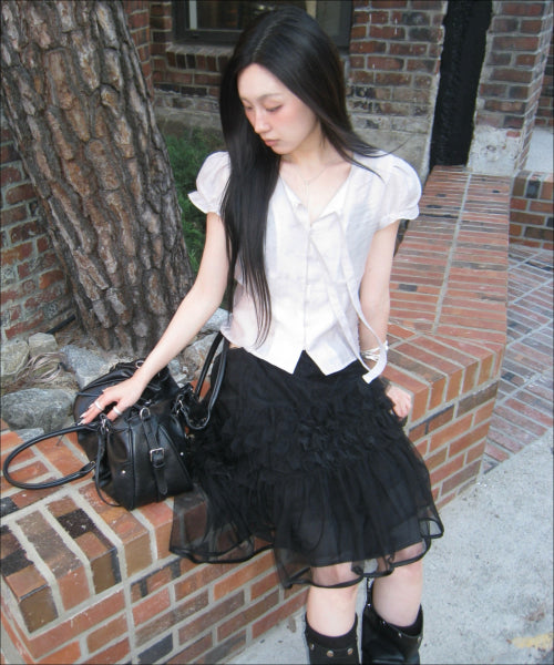 MIXXO MIXXO Lace Layered Skirt C