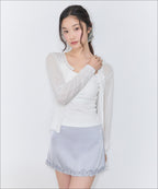 MIXXO MIXXO Satin Mini Skirt C