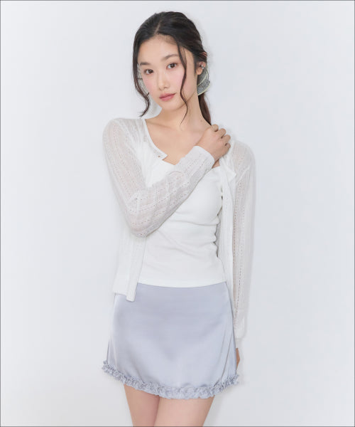 MIXXO MIXXO Satin Mini Skirt C