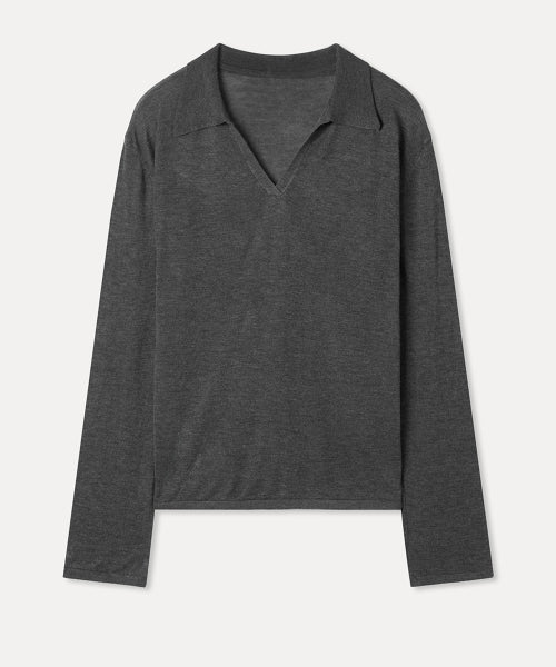 MIXXO MIXXO Loose Fit Open Collar Knitwear