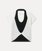 MIXXO MIXXO Layered Twisted Knitwear Short-Sleeve