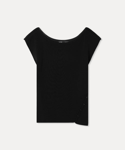 MIXXO MIXXO Knitwear Boat Neck Side Button