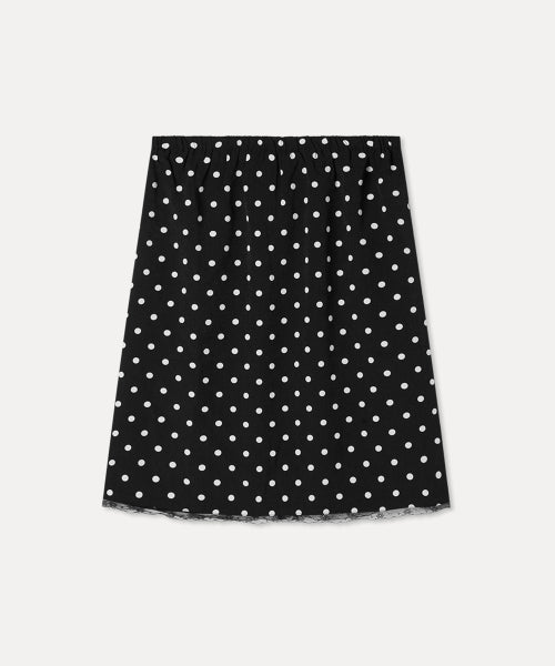 MIXXO MIXXO Midi Skirt with Dot Pattern
