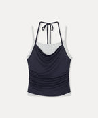 MIXXO MIXXO Layered Shirring Sleeveless T-Shirt (C)