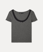 MIXXO MIXXO T-Shirt U-neck Dot Short-Sleeved