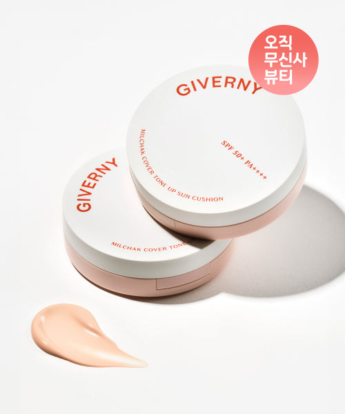 GIVERNY GIVERNY Adhesive Cover Tone-Up Sun Cushion Clear Beige 12g SPF50+