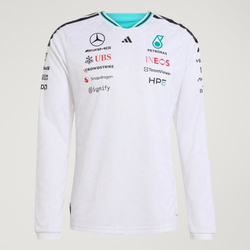 ADIDAS ADIDAS Mercedes-AMG F1 Team Driver Jersey Authentic Long Sleeve
