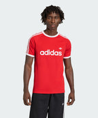 ADIDAS ADIDAS 3-Stripe Slim Ringer T-shirt - Red