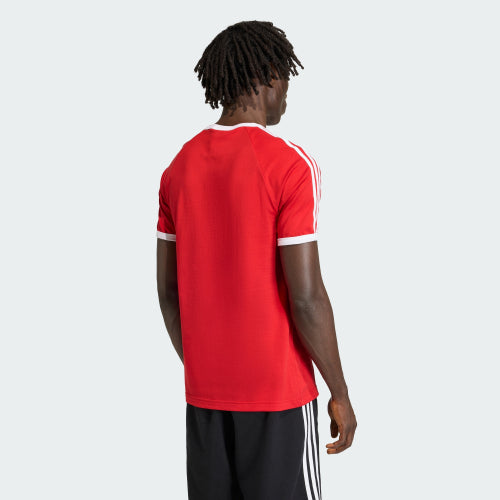 ADIDAS ADIDAS 3-Stripe Slim Ringer T-shirt - Red