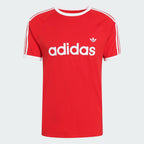 ADIDAS ADIDAS 3-Stripe Slim Ringer T-shirt - Red