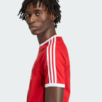 ADIDAS ADIDAS 3-Stripe Slim Ringer T-shirt - Red