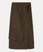 MIXXO MIXXO Wrap Button Long Skirt C