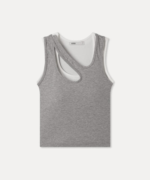 MIXXO MIXXO Cut-out Cap Tank Top S