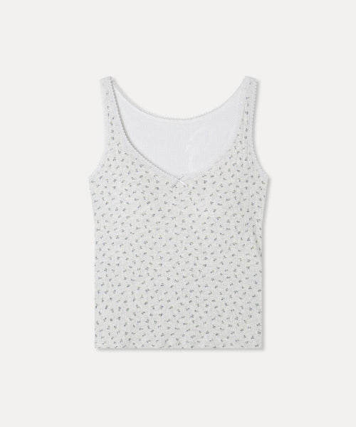 MIXXO MIXXO T-Shirt Small Flower Sleeveless with Built-in Cap