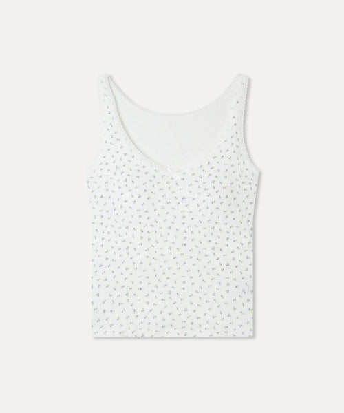 MIXXO MIXXO T-Shirt Small Flower Sleeveless with Built-in Cap