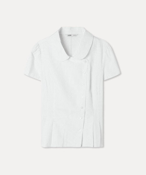 MIXXO MIXXO Shirt Round Collar Striped (C)