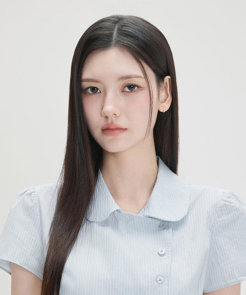 MIXXO MIXXO Shirt Round Collar Striped (C)