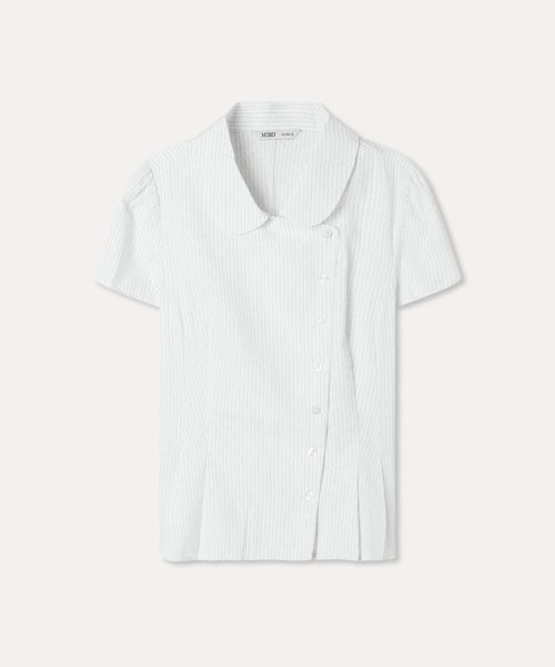 MIXXO MIXXO Shirt Round Collar Striped (C)