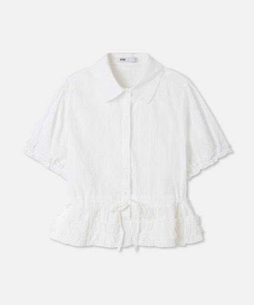 MIXXO MIXXO Shirt Collar String Blouse